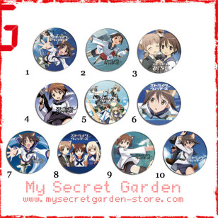 Strike Witches ストライクウィッチーズ Anime Pinback Button Badge Set 1a or 1b ( or Hair Ties / 4.4 cm Badge / Magnet / Keychain Set )